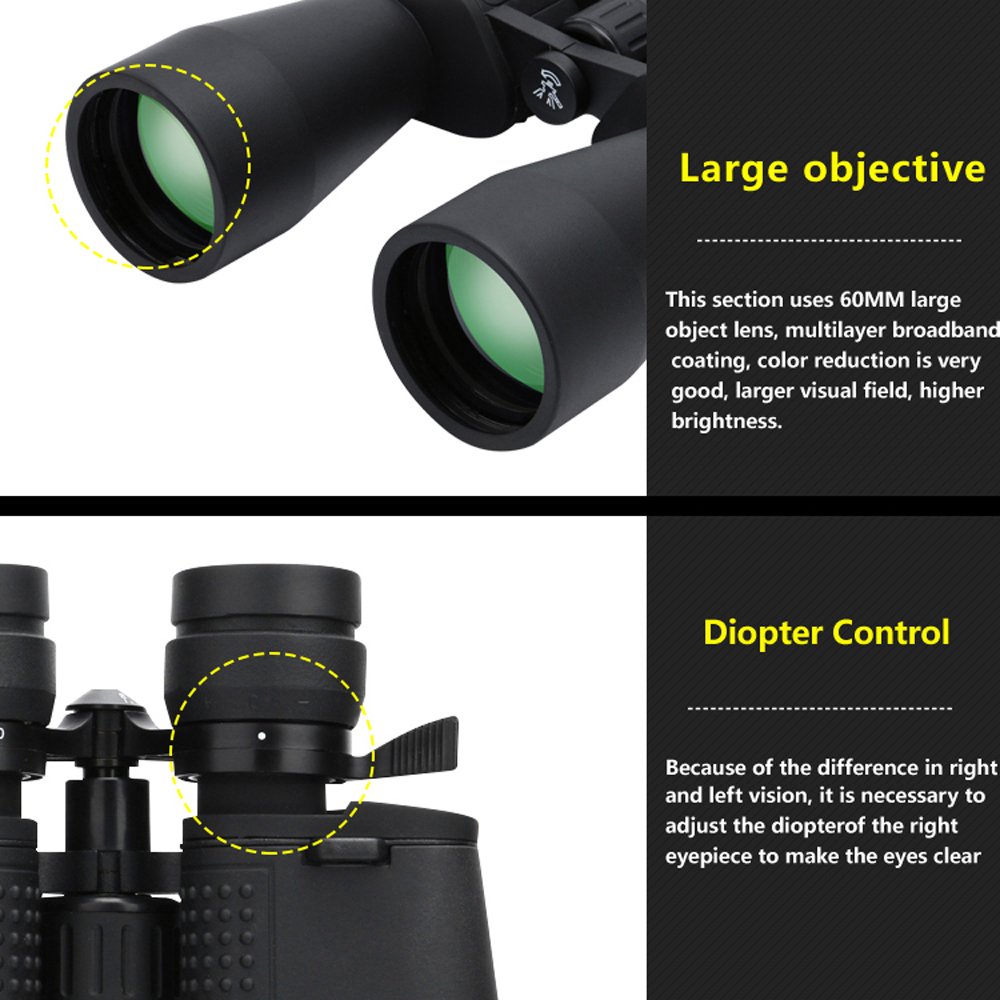 Бінокль BORWOLF High Magnification HD Professional Zoom 10-48х100 10-380 Telescope Night Vision, фото №6