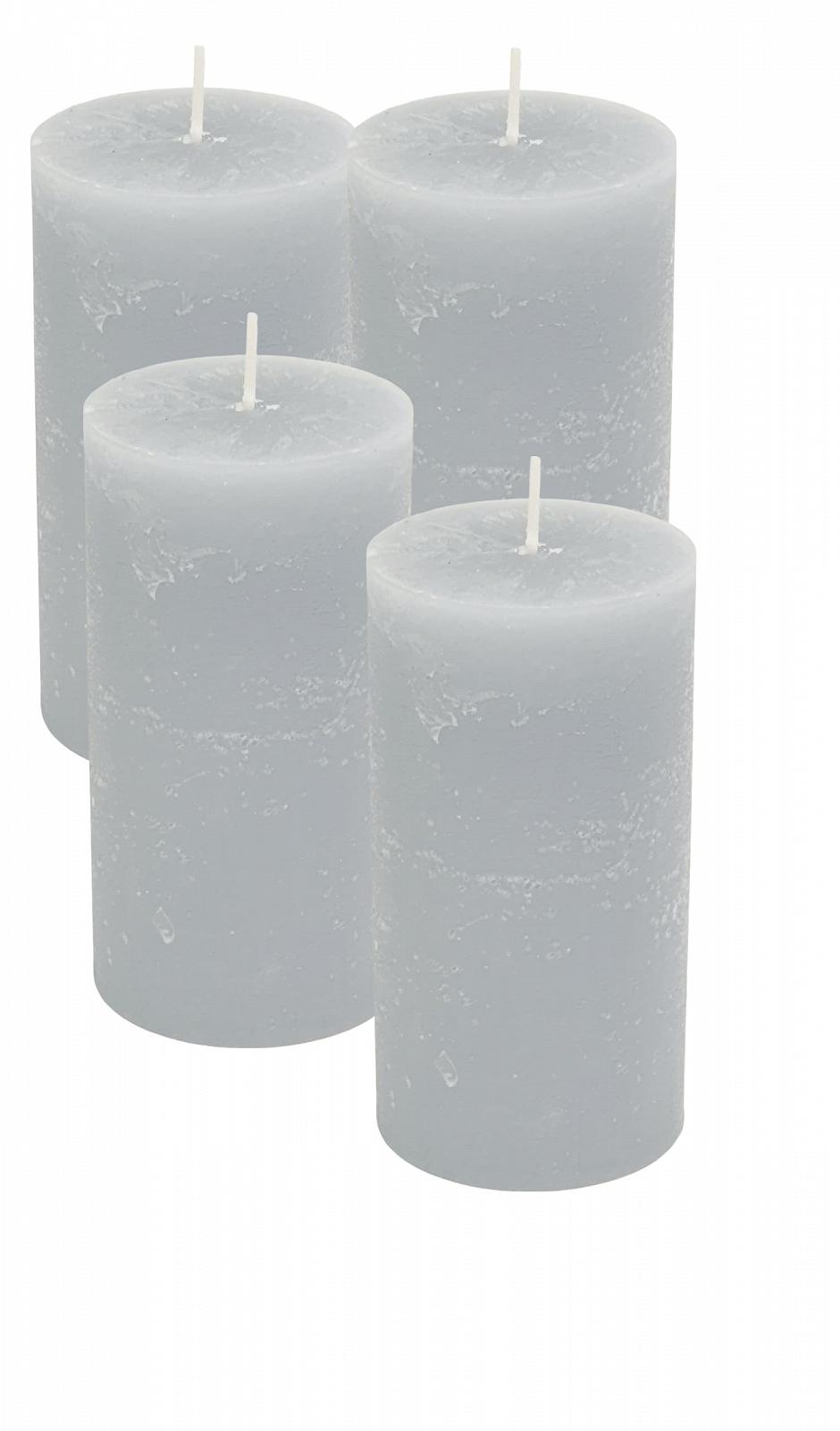Свічки Gala Rustic 70 x 130 мм Світло-сірий, фото №3 Свічки Gala Rustic 70 x 130 мм Світло-сірий, фото №3