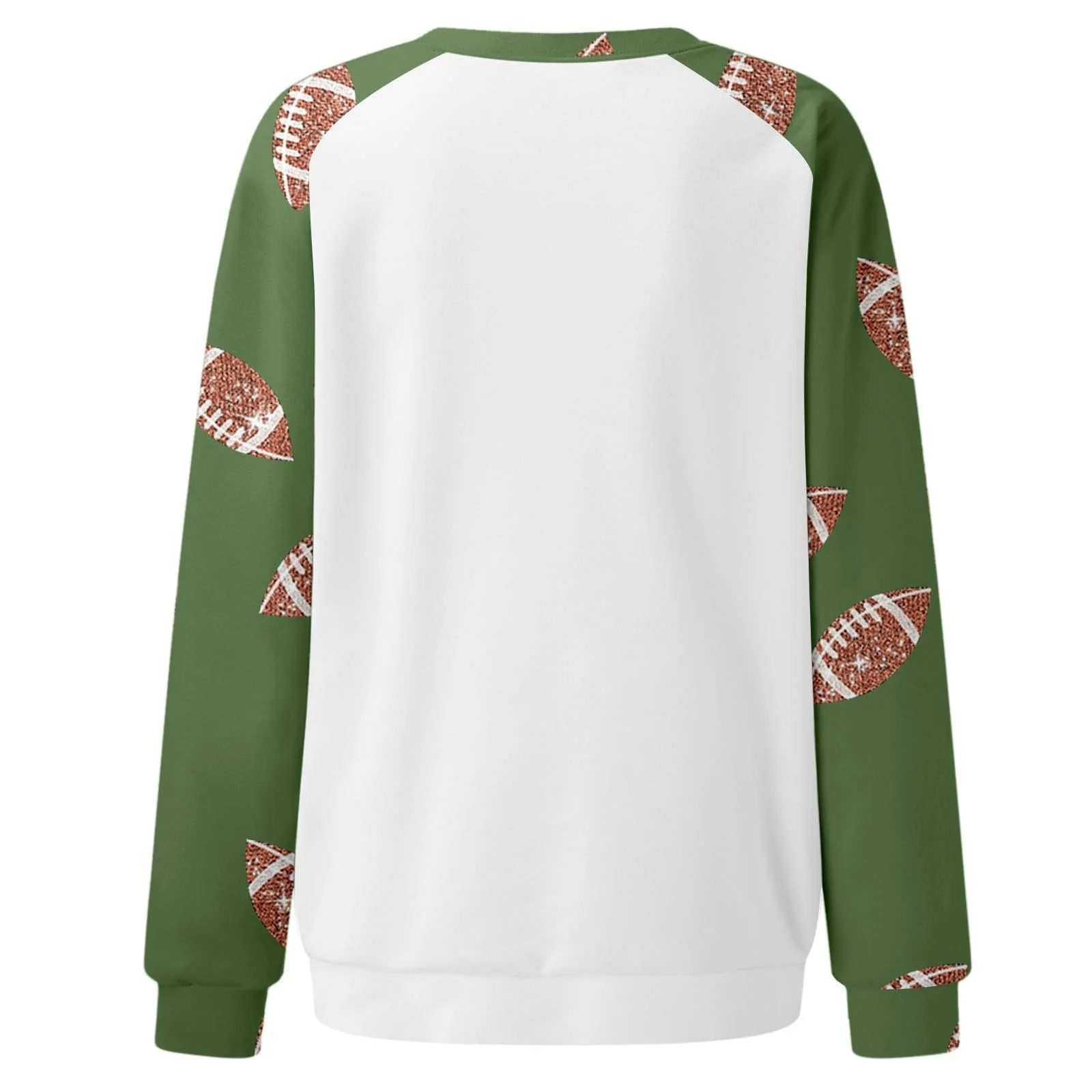 Свитшот Женский с круглым вырезом Game Day Модный с рукавами реглан Футбол Цвет: графический, фото №4