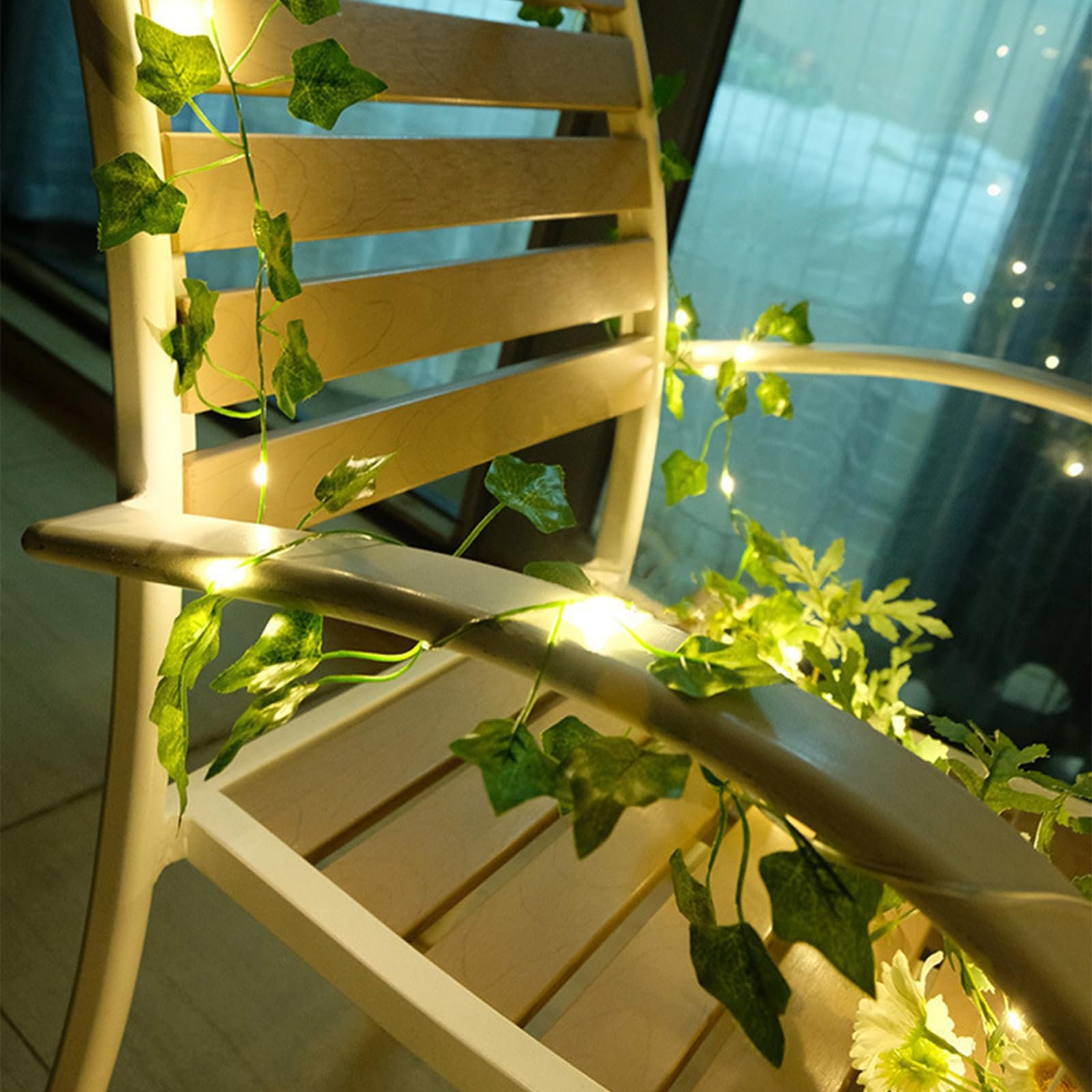 Світлодіодна гірлянда ENLACE Штучний плющ 20 LED 2 м Зелений, фото №4