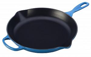 Сковорода Le Creuset Signature с железной ручкой, 11-3/4 дюйма, Марсель - Фото 1