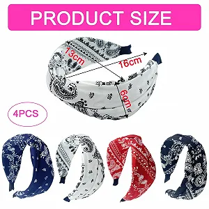 Обруч на голову Paisley широкий, набор 4 шт. synthetic.ua - Фото 1