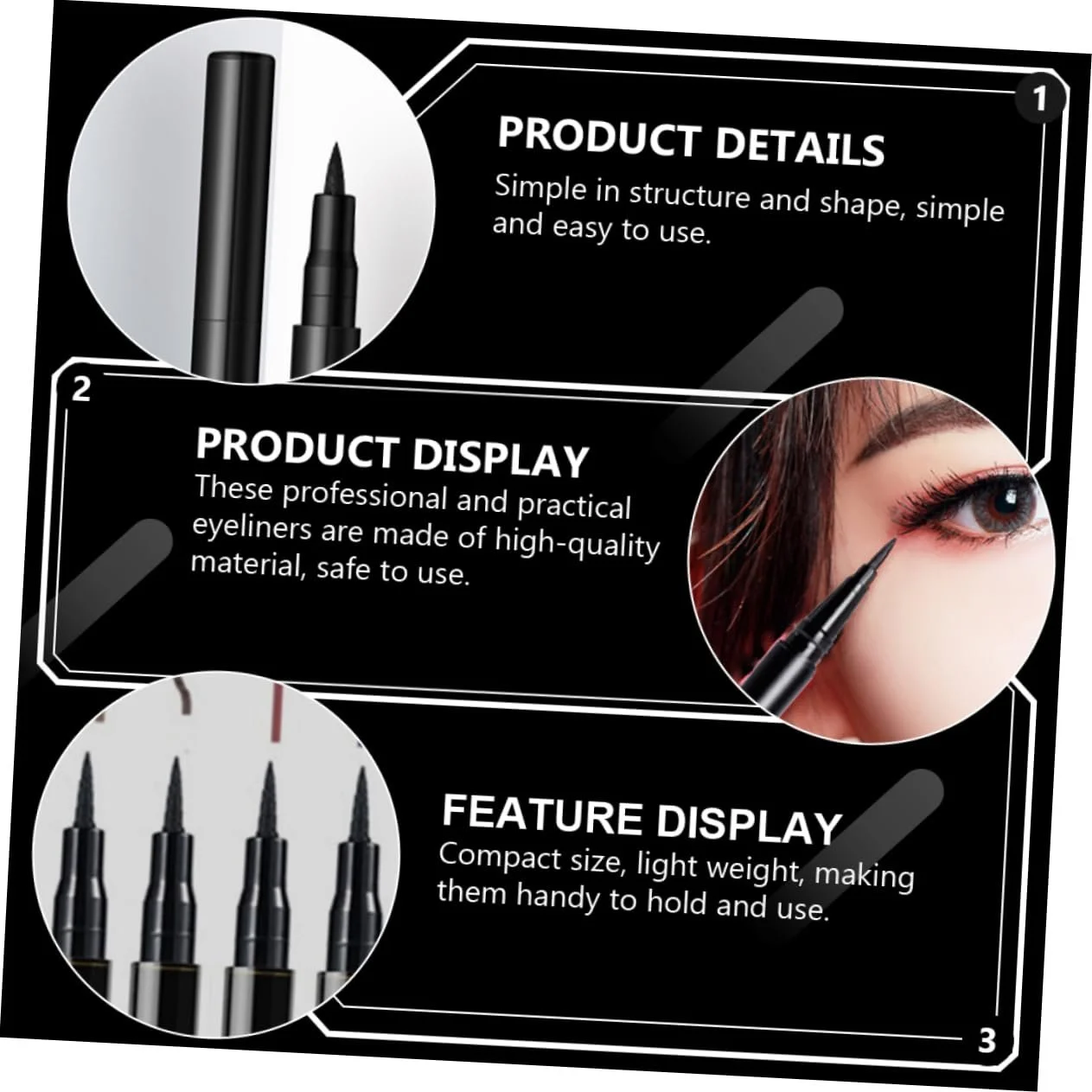 Олівець для очей DOITOOL Набір 12 кольорів Водостійкий, фото №6