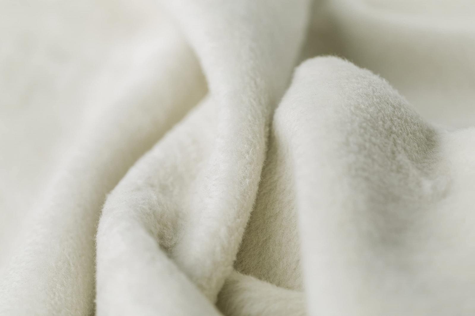 Плед David Fussenegger Raw White Бавовна 150 x 200 см Декоративний Шов Пухнастий, фото №6