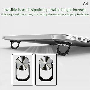 Подставка для ноутбука складная для ноутбуков 13-17 дюймов (33-43 см) из легкого сплава с теплоотводом synthetic.ua - Фото 1