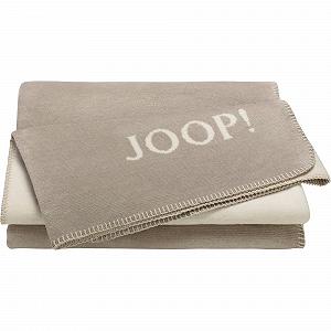 Одеяло Joop! Melange Двустороннее Хлопковая смесь Камень Натуральный Размер 150 x 200 см synthetic.ua - Фото 1