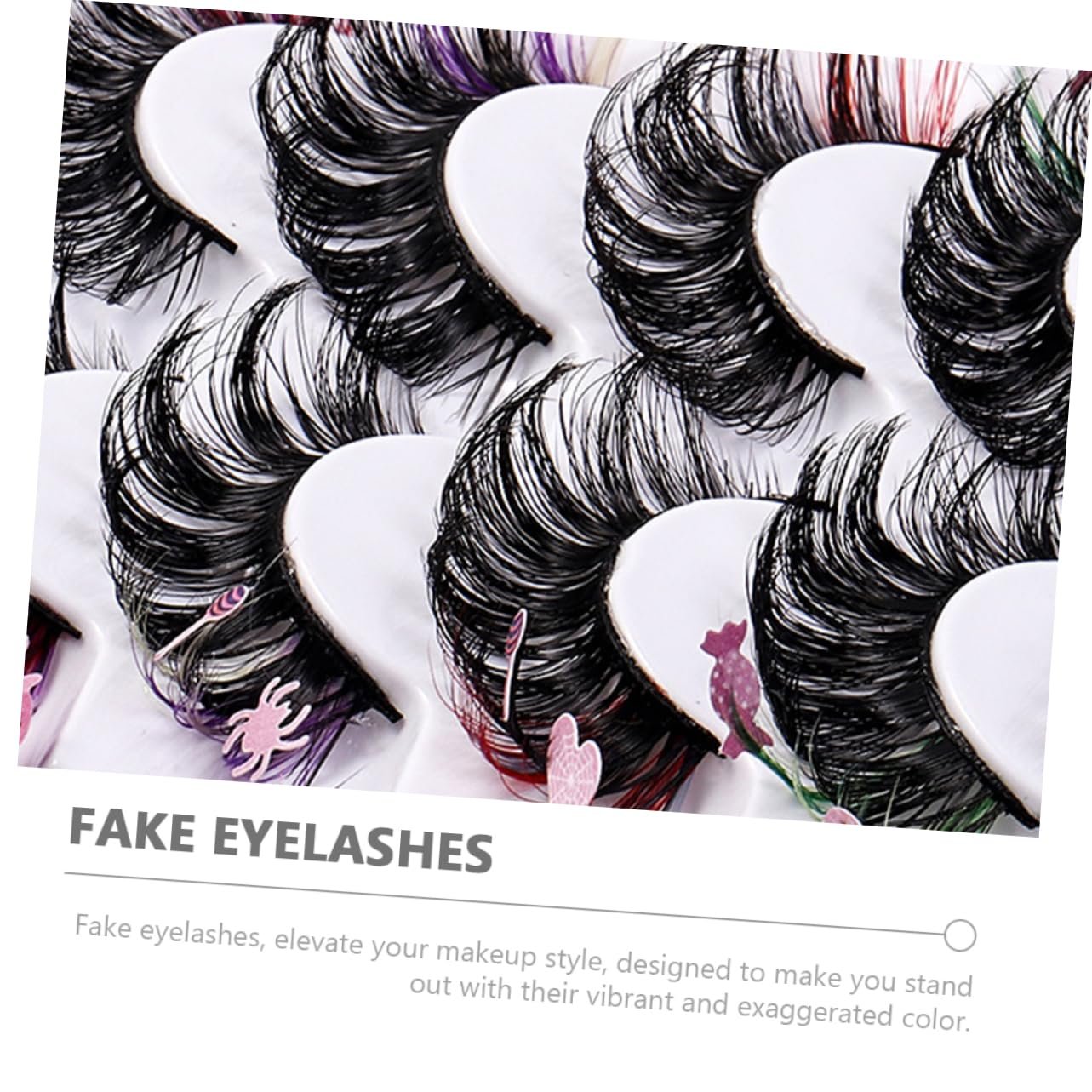 Накладні вії Ipetboom кольорові, 7 пар, штучне волокно, для косплею, подовжуючі, для макіяжу, фото №4 Накладні вії Ipetboom кольорові, 7 пар, штучне волокно, для косплею, подовжуючі, для макіяжу, фото №4