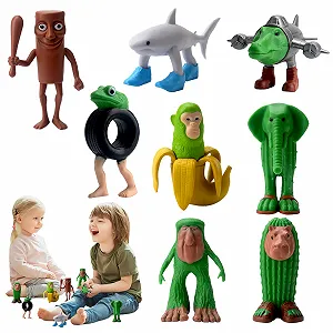 Набір фігурок Italian Brainrot Tung Tung Tung Sahur Tralalero Tralala 8 шт. Shark Monkey - Фото 1