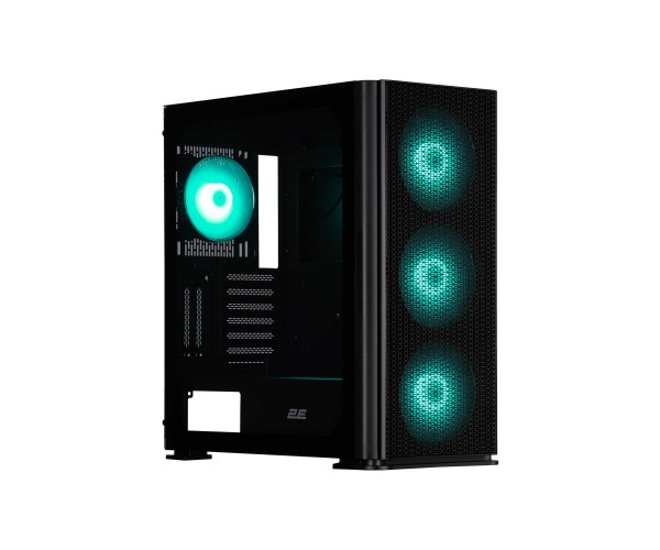 2E Gaming Корпус Vertex GI01B без БЖ 2xUSB3.0, 1xUSBType-C, 3x140мм ARGB 1x120мм VGA 380мм LCS ready контролер з пультом TG Side Panel EATX чорний, фото №6 2E Gaming Корпус Vertex GI01B без БЖ 2xUSB3.0, 1xUSBType-C, 3x140мм ARGB 1x120мм VGA 380мм LCS ready контролер з пультом TG Side Panel EATX чорний, фото №6