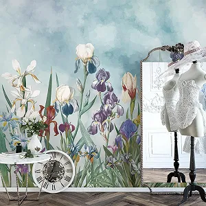 Фотошпалери Novart Jungle Green Flowers 352 x 250 см N9129011a synthetic.ua - Фото 1