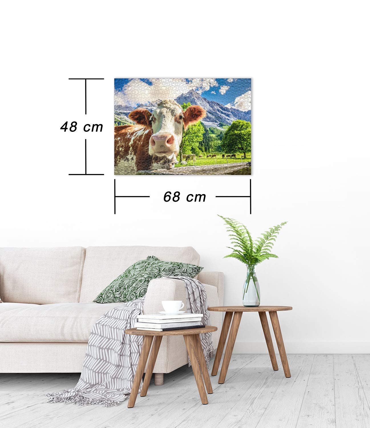 Пазл Ulmer Puzzleschmiede Dream Cow Lisse 1000 элементов Разноцветный, фото №3