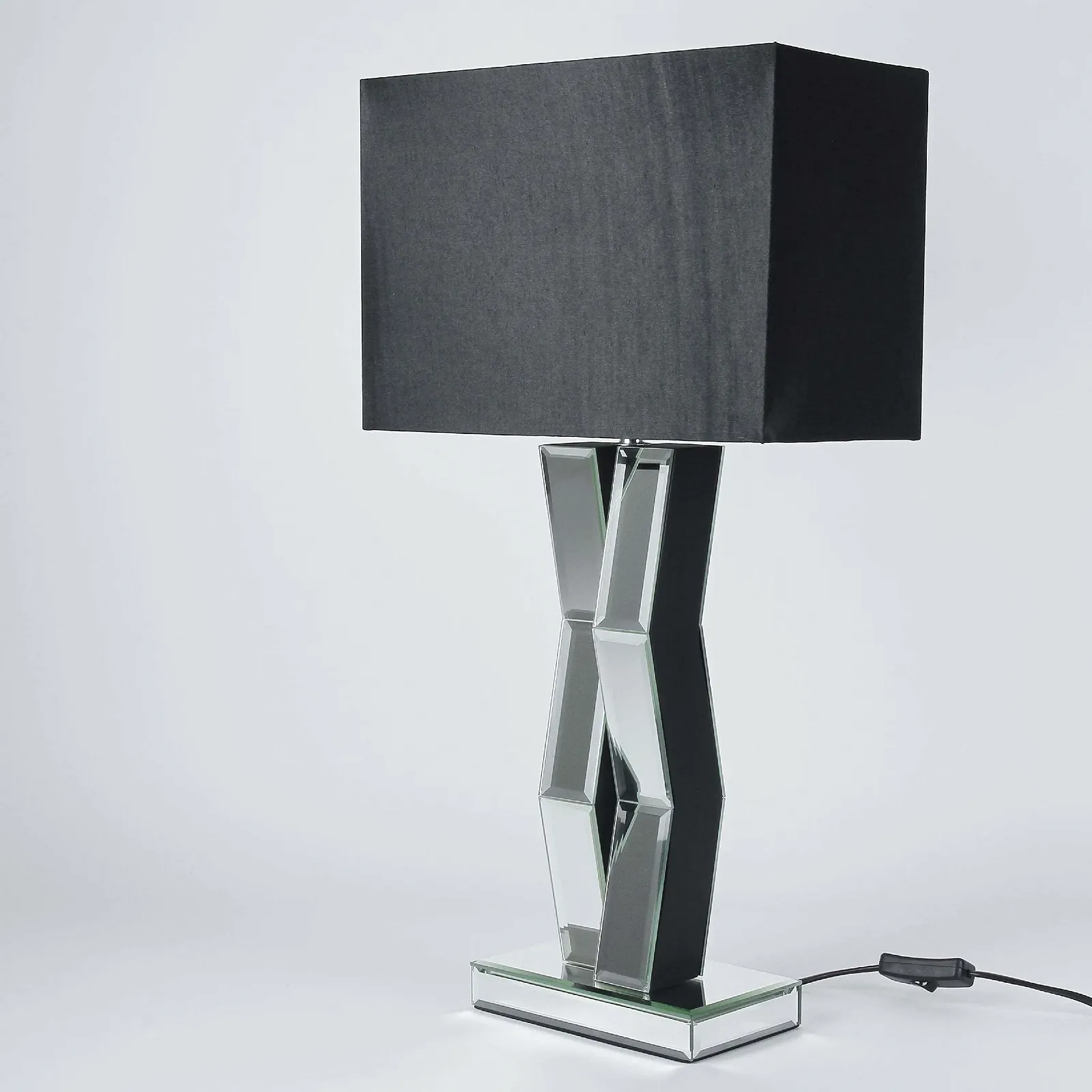 Настільна лампа Licht-Erlebnisse Designer Mirrors Fabric Shade E27 60 Вт 60 см, фото №3