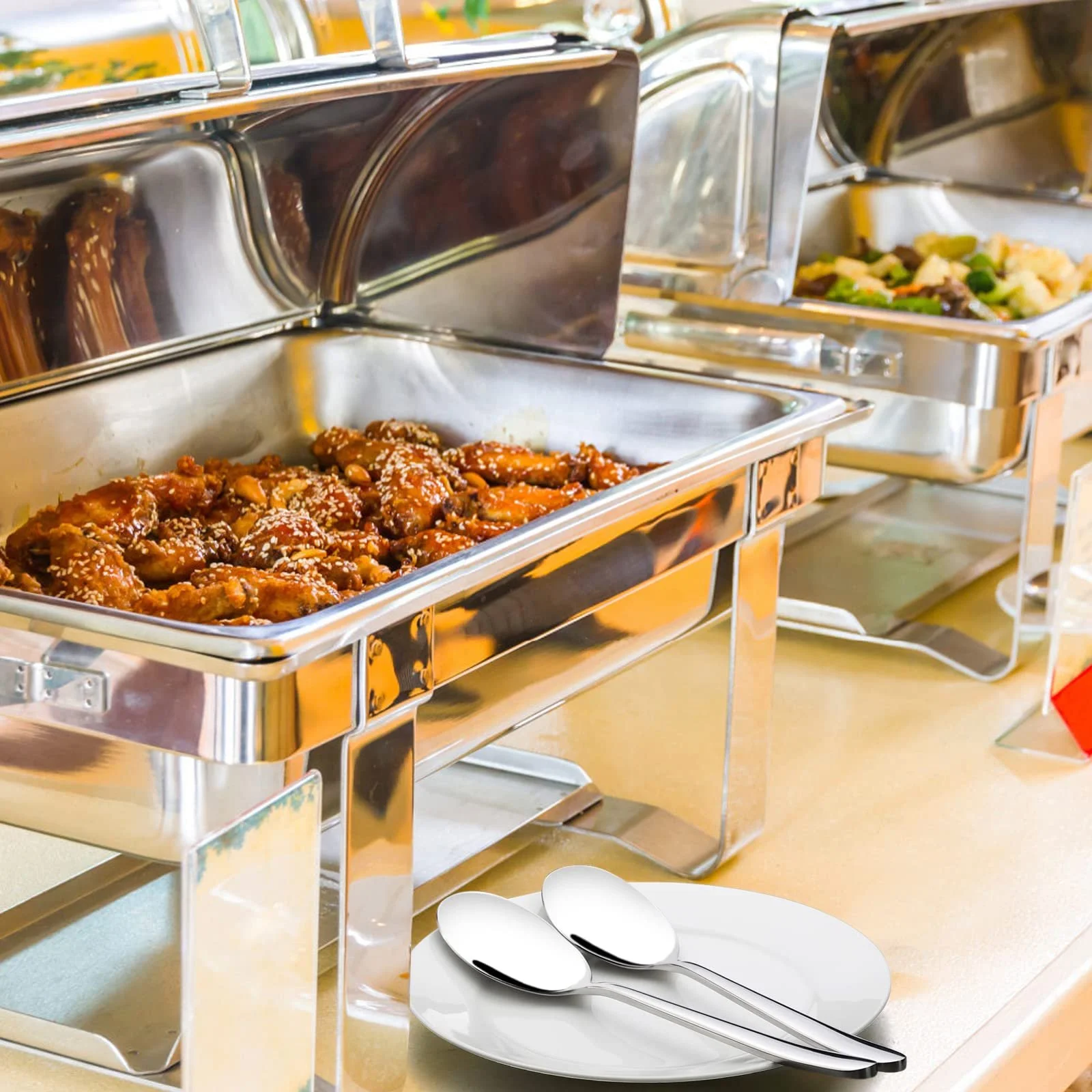 Ложка для сервірування Saedy нержавіюча сталь, набір 6 штук, фото №5