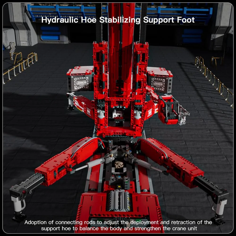 Конструктор Кран-вездеход Mould King Technik LTM 11200, 8506 деталей, фото №6