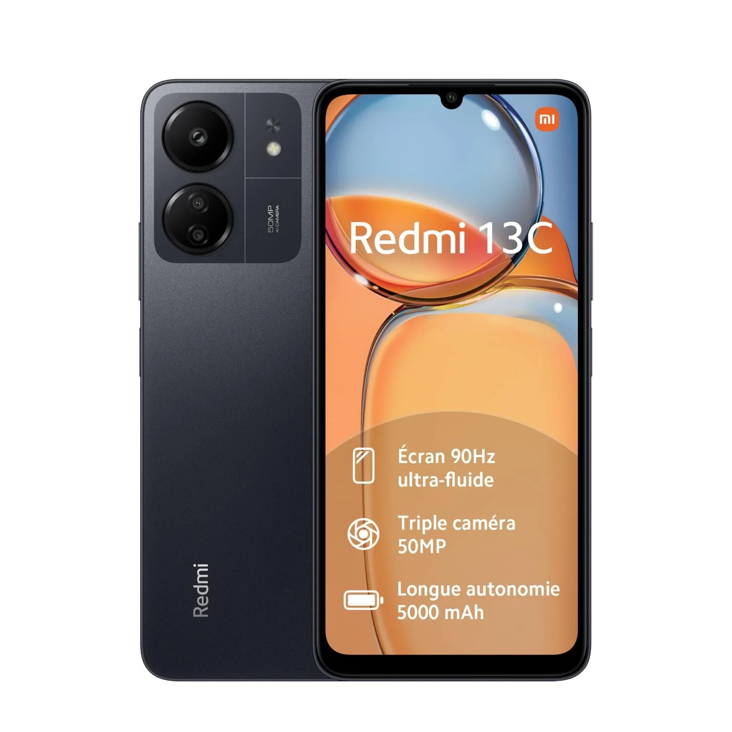 Смартфон Xiaomi Redmi 13C 4/128GB Midnight Black, фото №1