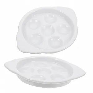 Набір форм для запікання равликів Ceramic Escargot керамічний жаростійкий 2 шт. - Фото 1