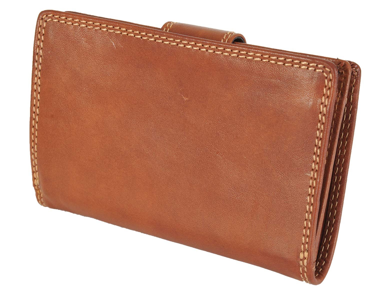 Гаманець Gianni Conti Superior Fine Italian Leather Medium 16 Card 918046 Tan, фото №1