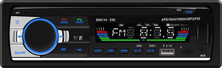 Автомагнітола NK-530 / Bluetooth / AUX / USB / 1DIN, фото №1