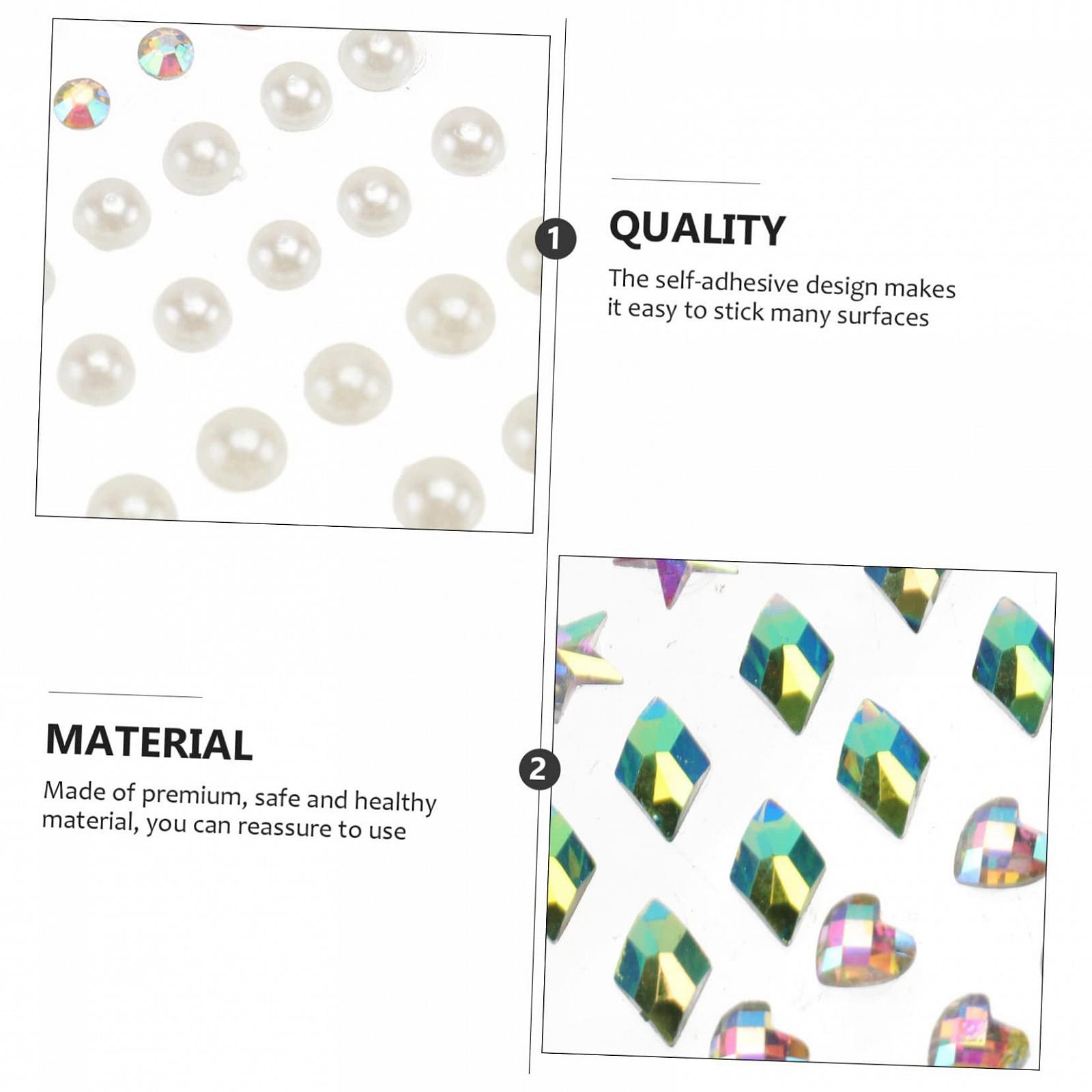 Наклейки Стрази для нігтів 12 аркушів, фото №9