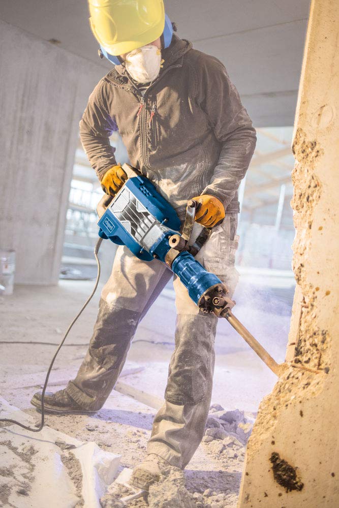 Відбійний молоток Scheppach AB1900 60J Ударна сила 1900 W 390 мм Включаючи загострене та плоске долото і транспортну коробку, фото №2 Відбійний молоток Scheppach AB1900 60J Ударна сила 1900 W 390 мм Включаючи загострене та плоске долото і транспортну коробку, фото №2