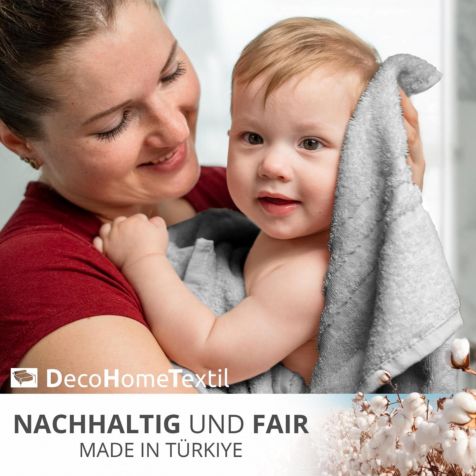 Набір рушників DecoHomeTextil 100% бавовна 4 шт. 50x100 см та 70x140 см Світло-сірий, фото №5