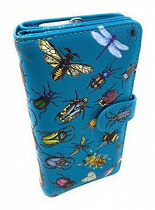 Кошелек Shag Wear Insect Mania Большой Искусственная Кожа Бирюзовый 17,8 см - Фото 1