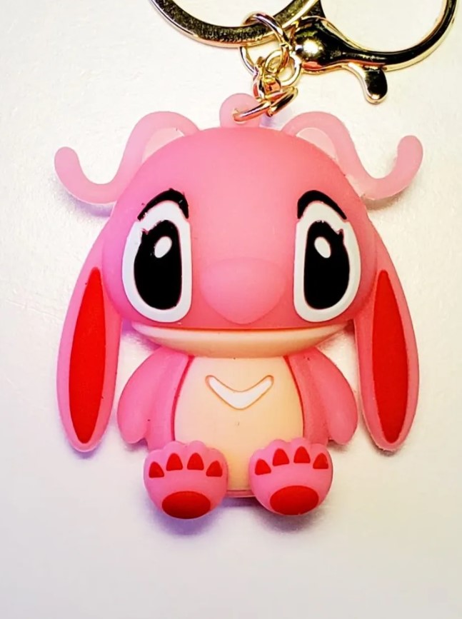 Брелок Ліло та Стіч рожевий з довгими вухами дитячий брелок на рюкзак, ключі 5 см, фото №3 Брелок Ліло та Стіч рожевий з довгими вухами дитячий брелок на рюкзак, ключі 5 см, фото №3