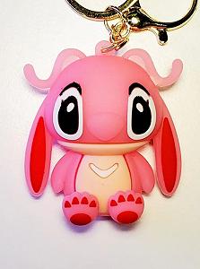 Брелок Ліло та Стіч, рожевий, на рюкзак, ключі, 5 см synthetic.ua - Фото 1