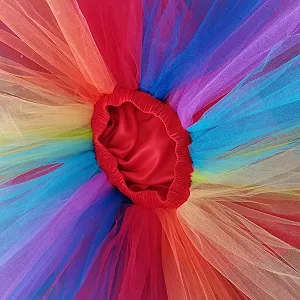 Жіноча райдужна тюлева спідниця в стилі ретро 50-х synthetic.ua - Фото 1