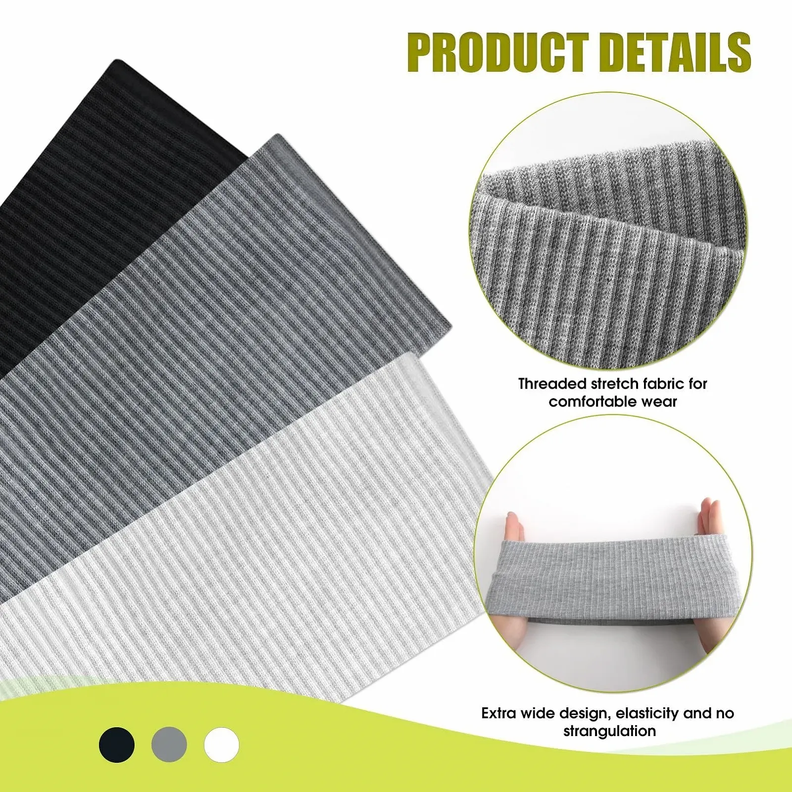 Пов'язка на голову Yoga, набір 3 шт., фото №3 Пов'язка на голову Yoga, набір 3 шт., фото №3