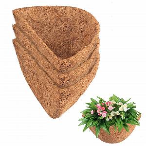 Вкладиші для підвісних кошиків напівкруглі з кокосового волокна 12 дюймів (30.5 см) Набір 3 шт. - Фото 1