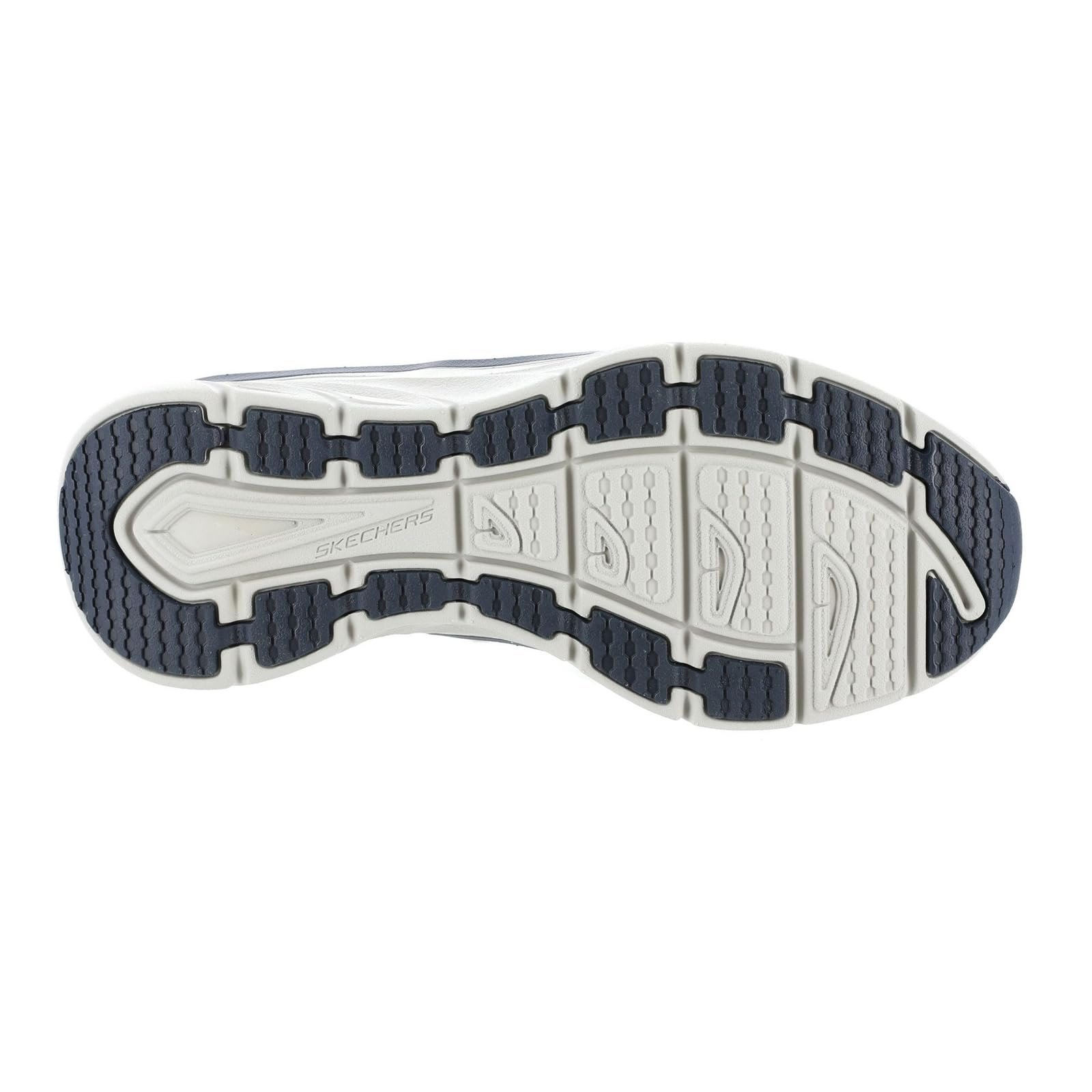 Кроссовки Skechers D'lux Walker мужские, бело-черные, фото №3