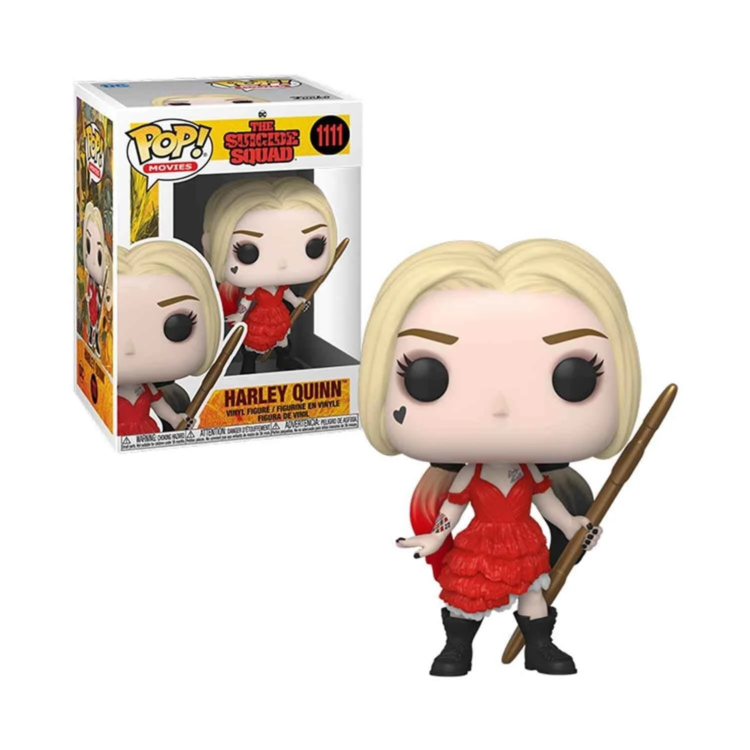 Колекційна фігурка Funko Pop! Movies TSS Harley Quinn (Damaged Dress) Suicide Squad 2 вінілова, фото №3