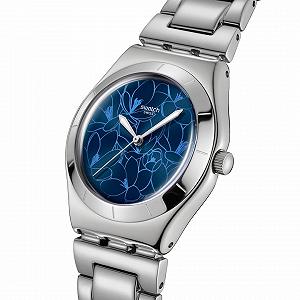 Годинник Swatch Petal Frenzy YLS235G Синій Браслет, синій, Браслет synthetic.ua - Фото 1