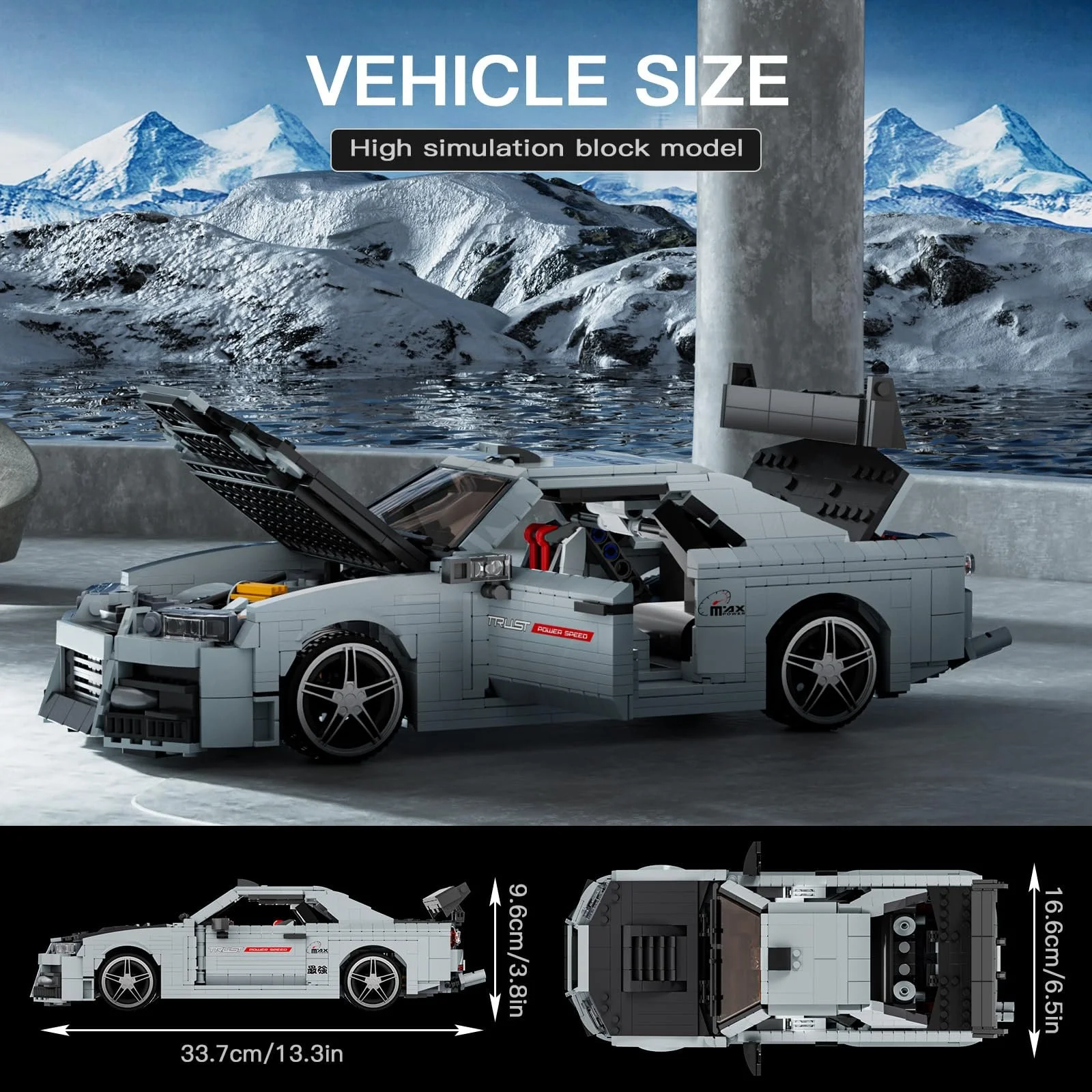 Конструктор Mould King Speed Champion GTR, 1513 деталей, фото №3 Конструктор Mould King Speed Champion GTR, 1513 деталей, фото №3