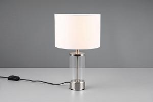 Настільна лампа Reality Leuchten Grazia R51711007 Nickel Matt White synthetic.ua - Фото 1