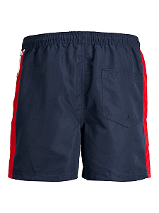 Шорти для плавання JPSTFIJI JJSWIM TAPE 12225972-Navy Blazer Jack&Jones Темно-синій L synthetic.ua - Фото 1
