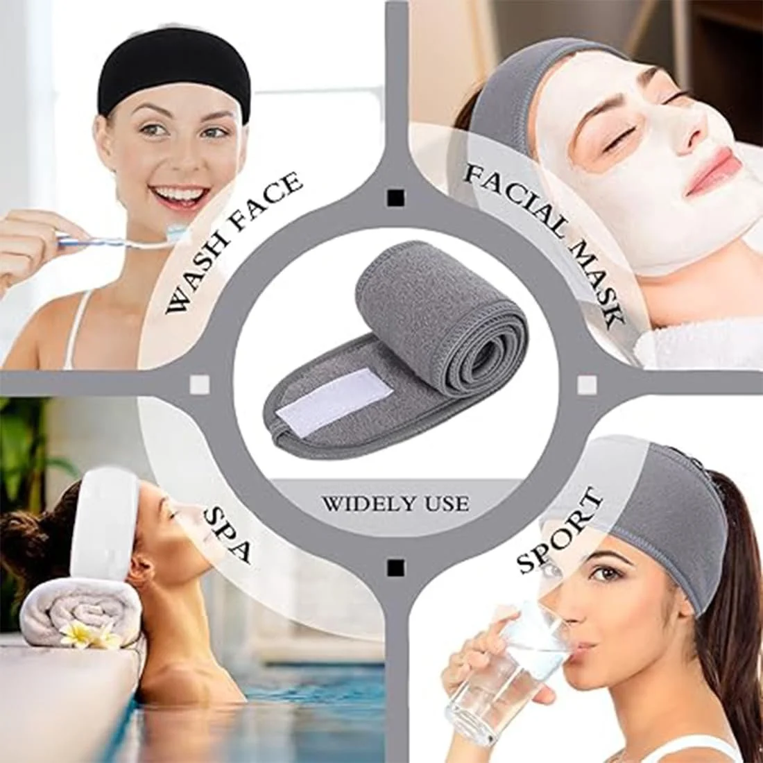 Набір пов'язок для волосся 6 шт., косметичні, фото №6 Набір пов'язок для волосся 6 шт., косметичні, фото №6