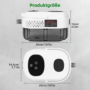 Пароочисник портативний 2500 W 1100 ml 3.0 Bar ручний 3 насадки 6 швидкостей Білий synthetic.ua - Фото 1
