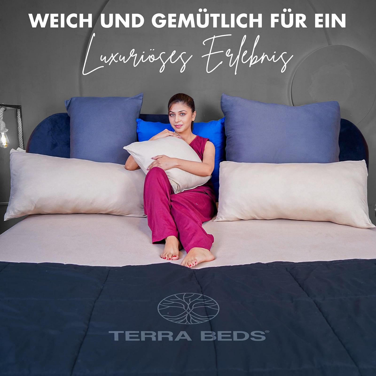 Наволочка Terra Beds 40 x 80 см (Набор 2 шт), Хлопковый трикотаж 160 г/м

, Бежевый, фото №6