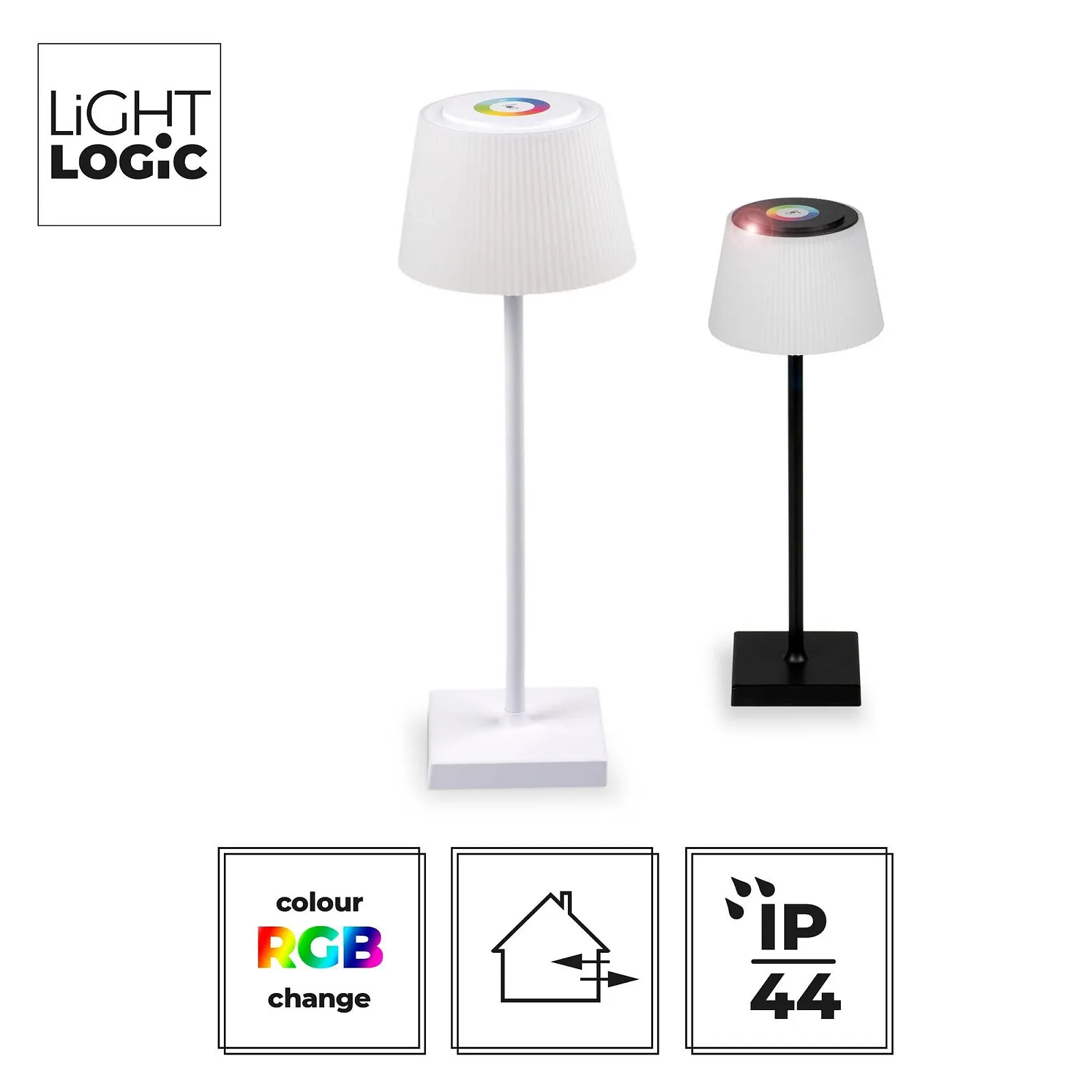 Настільна лампа LightLogic LL TOBR CCT+RGB W Акумуляторна Біла, фото №3