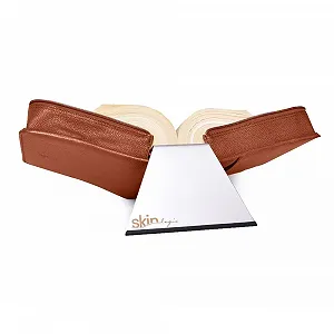 Чохол для книги SchfelderSkin puro, коньячно-бежевий, сумка для книг з книжковою підставкою synthetic.ua - Фото 1