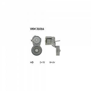 Натягувач ременя, поліклиновий ремінь SKF VKM 31016 верхній - Фото 1