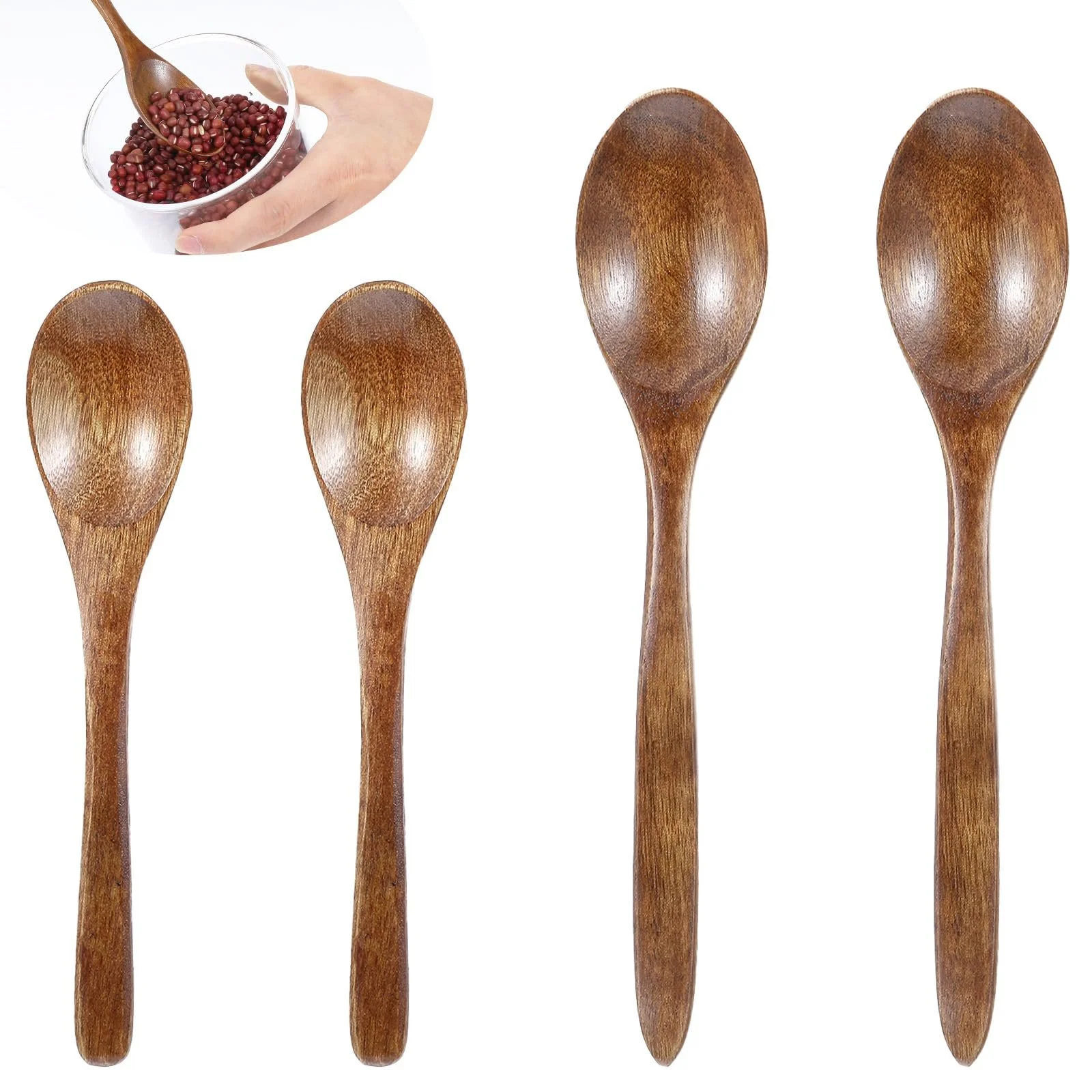 Ложки Дерев'яні Набір з 4 штук, фото №1