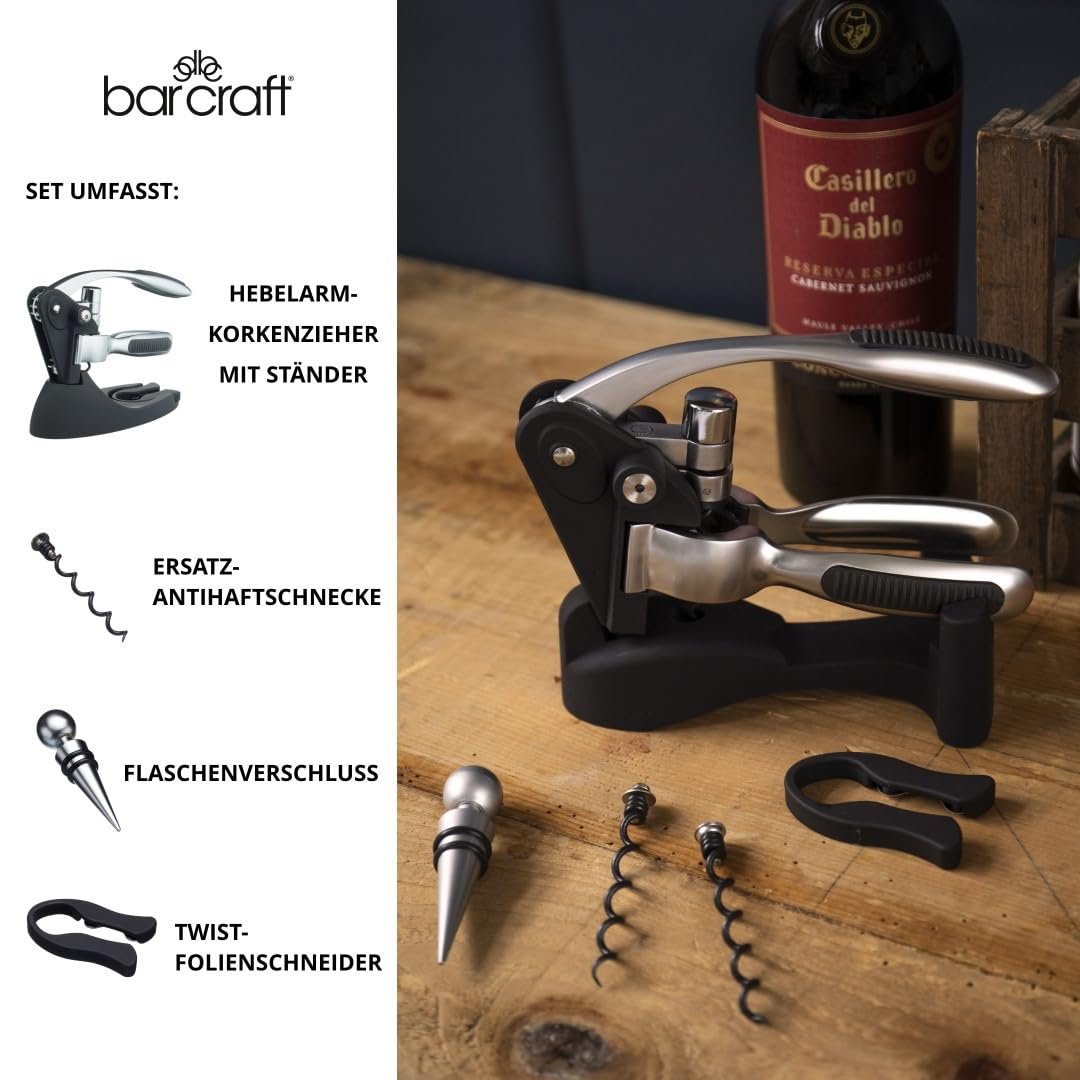 Штопор Bar Craft Connoisseur с рычагом, фото №5 Штопор Bar Craft Connoisseur с рычагом, фото №5