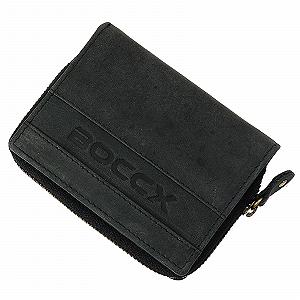 Кошелек BOCCX GoBago 40035 Маленький на молнии Кожаный Черный synthetic.ua - Фото 1