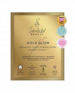 Маска для лица Seoulista Beauty Gold Glow Advanced Clinic Formulation Instant Facial - Золотое сияние, 30 мл synthetic.ua - Фото 1