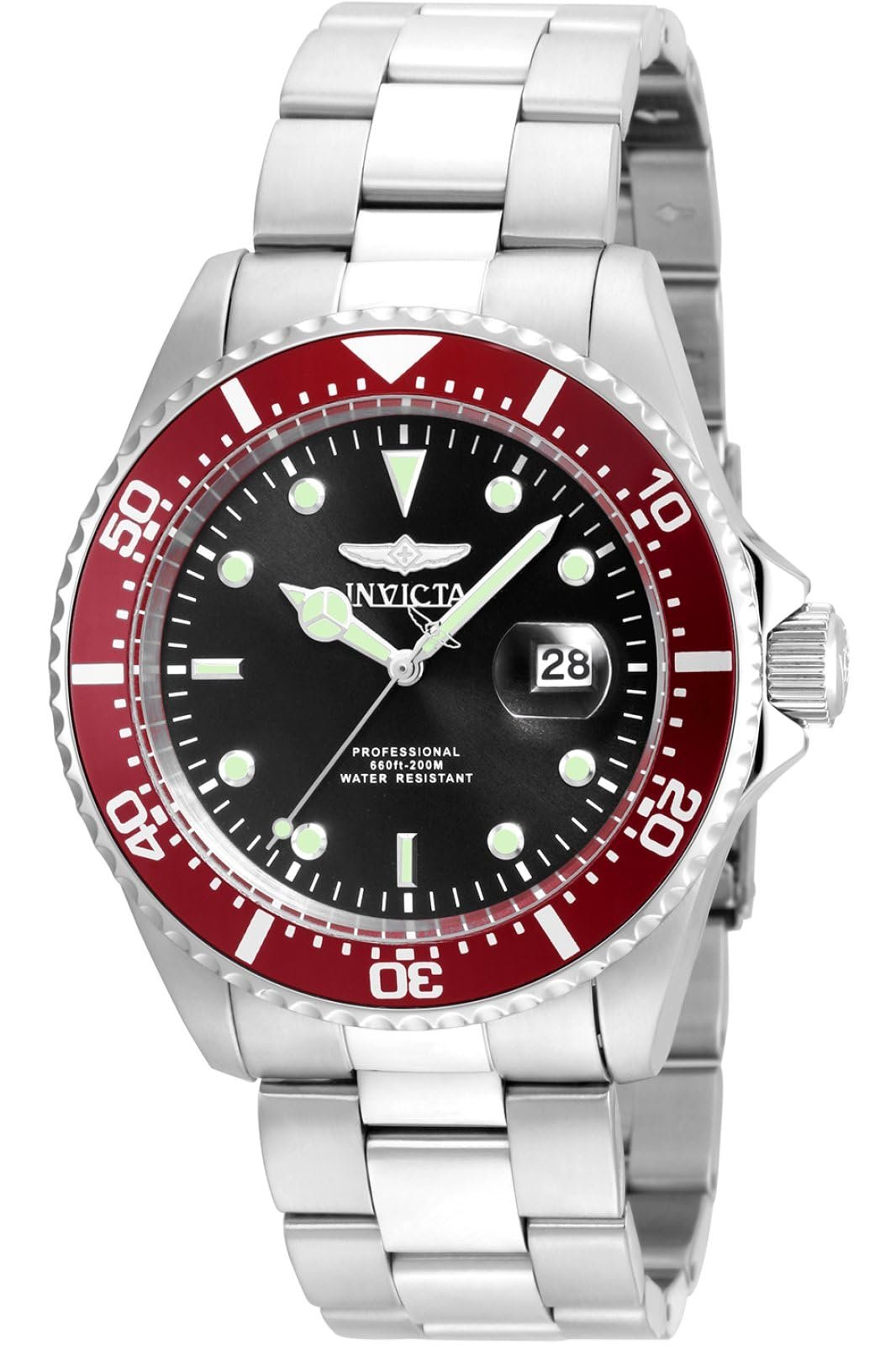 Кварцевые часы из нержавеющей стали Invicta Pro Diver, мужские - 43 мм, фото №1