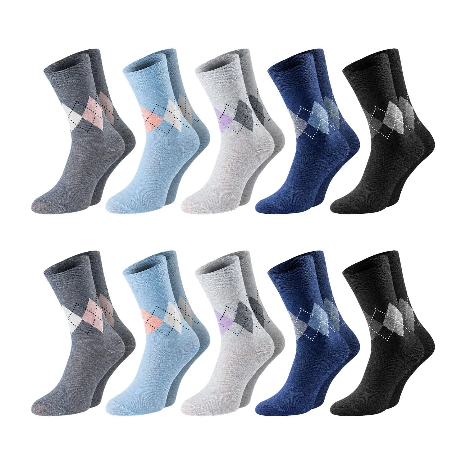 Шкарпетки Chili Lifestyle Diamond Checked BestCare Lady Diamond, Бавовна, Набір 10 шт, фото №1