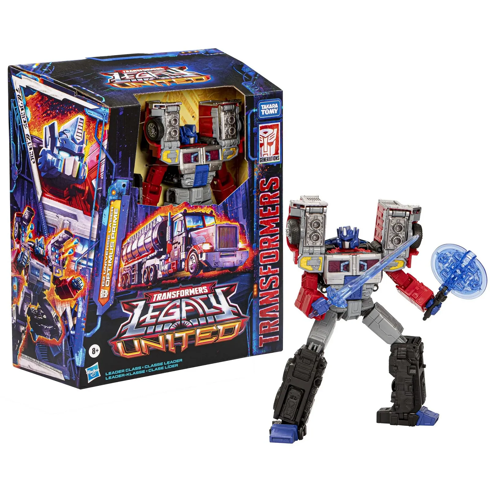 Фигурка Transformers Legacy United Leader Class G2 Universe Laser Optimus Prime 19 см, фото №4
